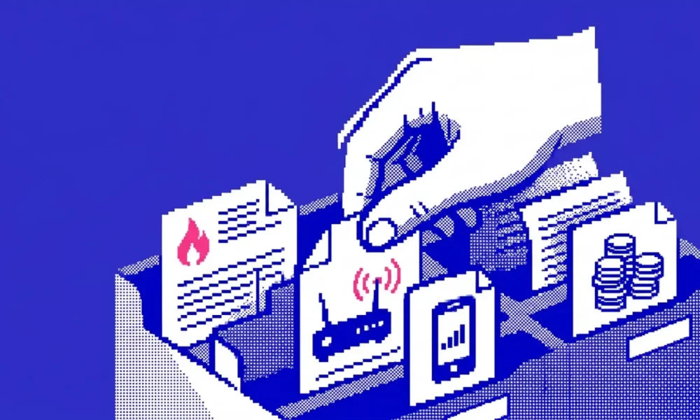 Jeune actif comparant les aides factures 2026 pour logement énergie et internet