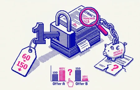 Jeune locataire comparant une assurance premier appartement avant emménagement