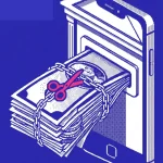 Comparatif banque mobile vs banque classique sur smartphone et relevés bancaires