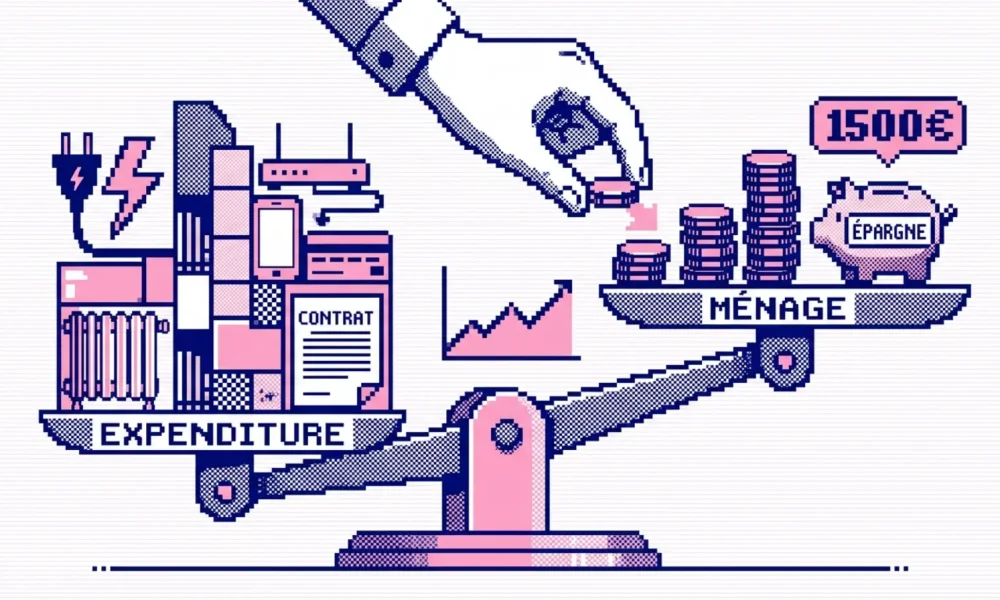 répartition budget 1500€ par mois — illustration