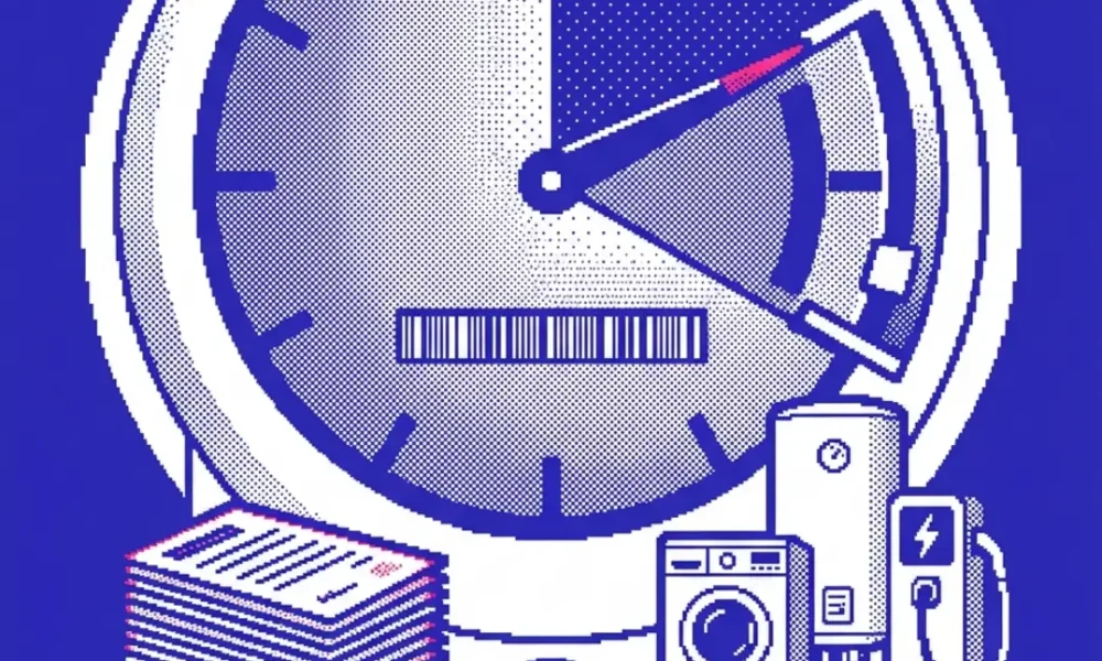 Facture d’électricité et calcul rentabilité heures creuses sur tableau comparatif