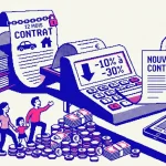 Femme comparant des contrats d'assurance pour résilier son assurance avec la loi Hamon